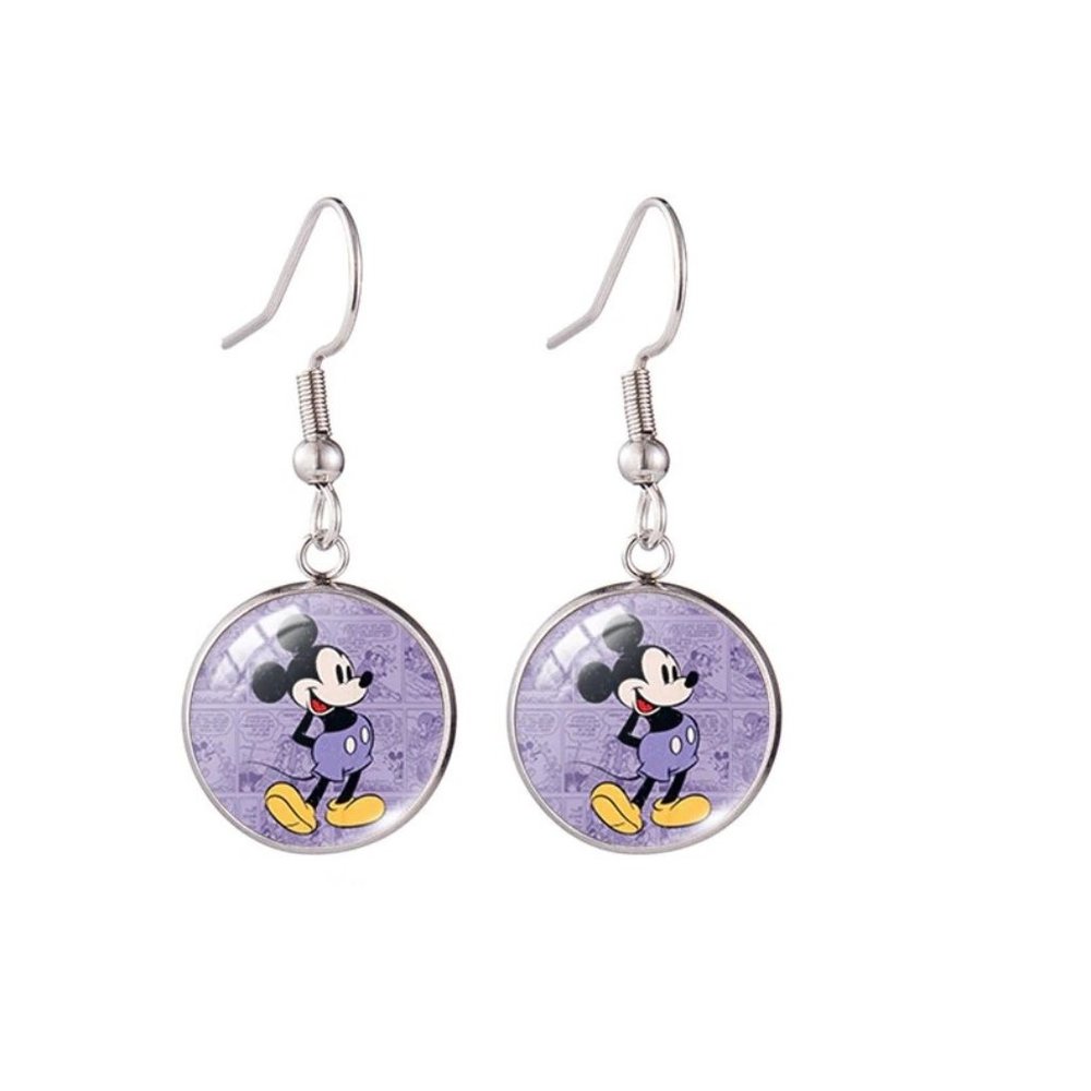 Mickey Mouse cabochon earrings